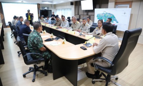 ร่วมประชุมกองอำนวยการป้องกันและบรรเทาสาธารณภัยจังหวัดปัตตานี